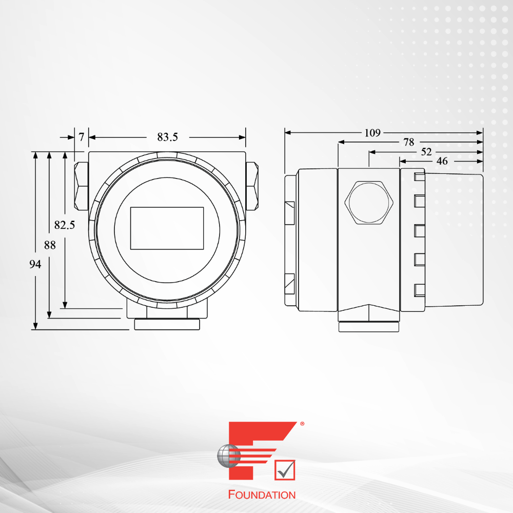 NCS-TT105F Dimensional Diagram NCS-TT105F Dimensional Diagram
