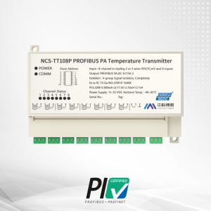 NCS-TT108P 8-канальный термодатчик на DIN-рейку с протоколом PROFIBUS PA