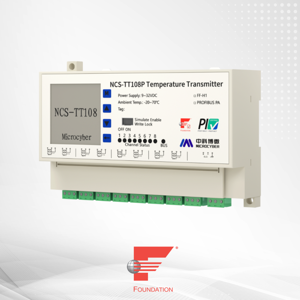 NCS-TT108 8-Channel FF Temperature Transmitter NCS-TT108 8-Channel FF Temperature Transmitter