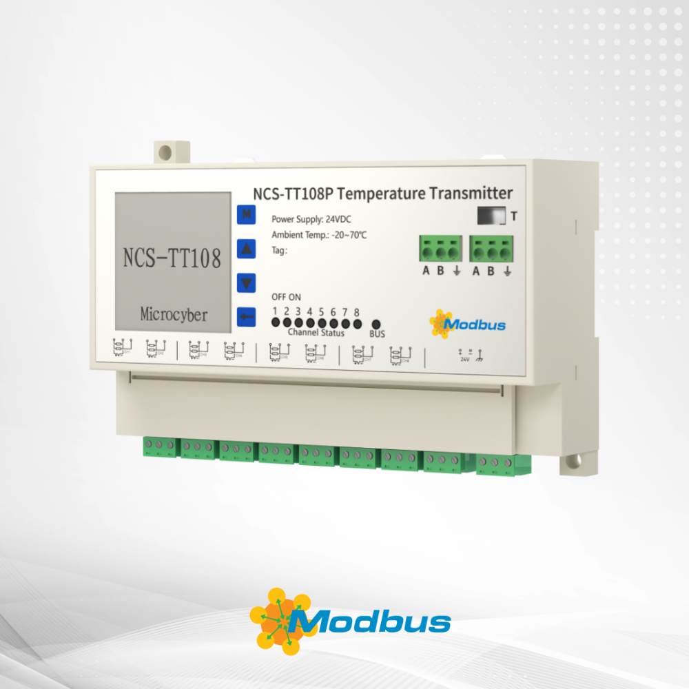 NCS-TT108M Rail Mount Multi-Input Modbus Temperature Transmitter NCS-TT108M Rail Mount Multi-Input Modbus Temperature Transmitter